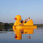 Duck Boat on Lake
